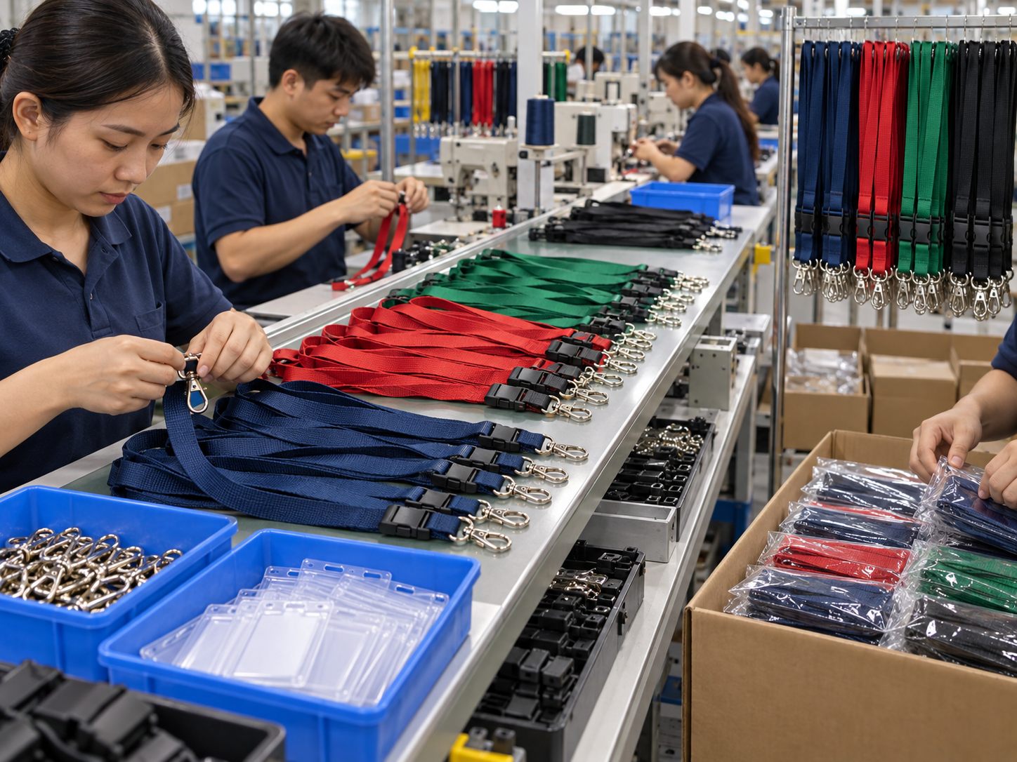 Lanyards production and pack-out