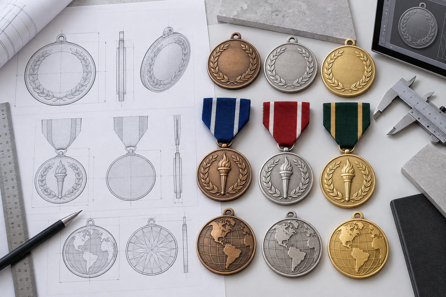 Medal and coin artwork and sample development capability