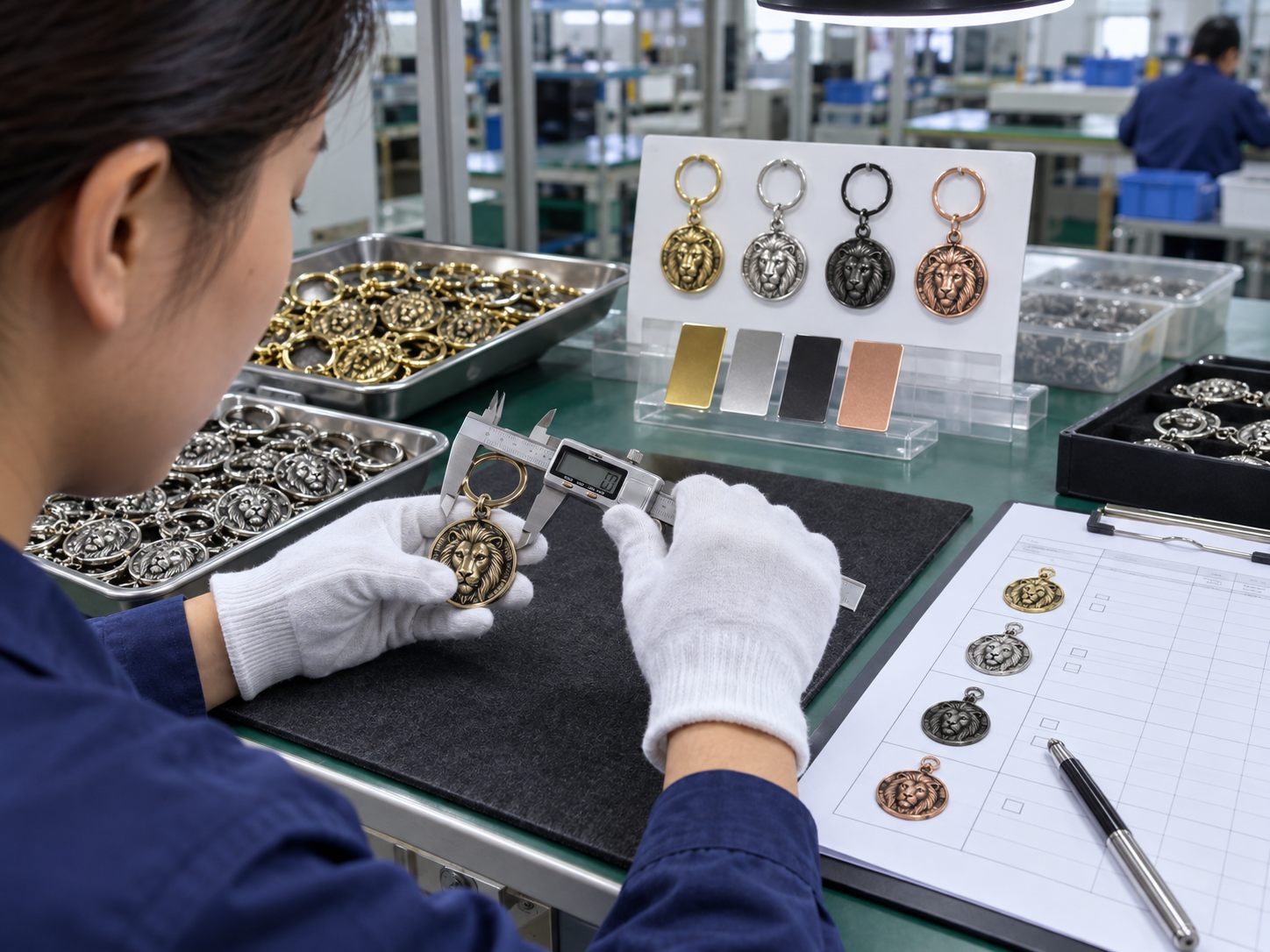 Keychains quality inspection