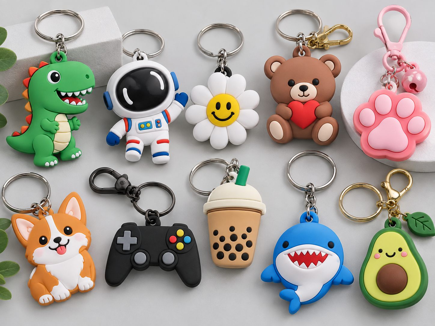 Soft PVC character keychain