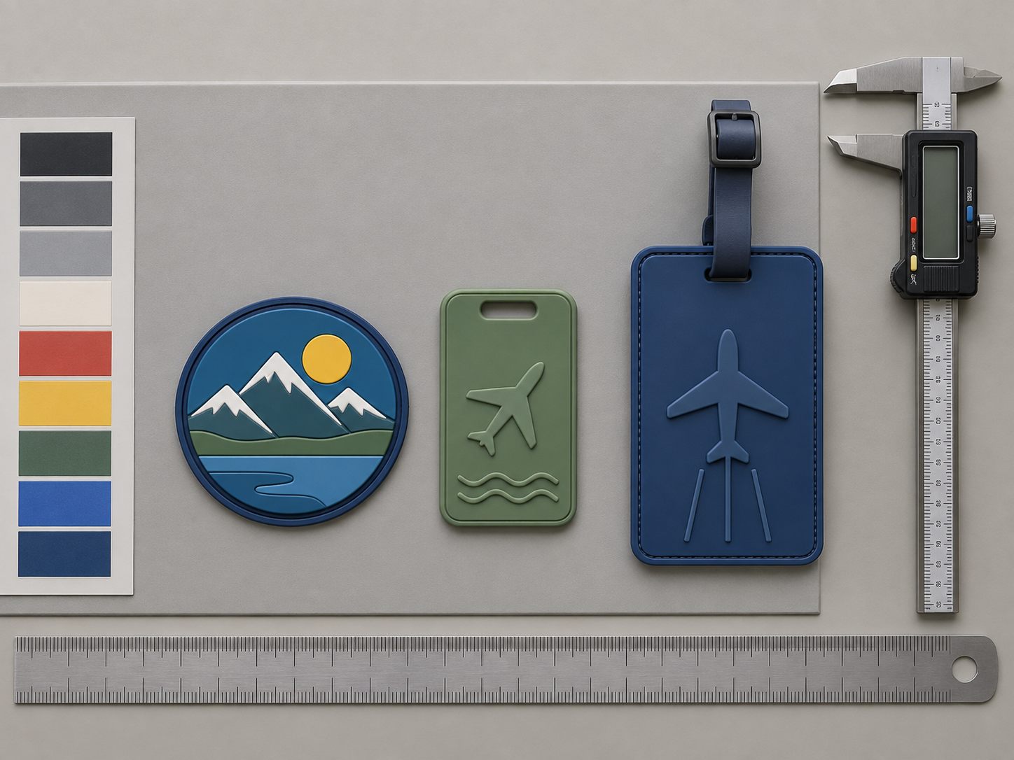 Formal quality inspection of PVC patches, PVC tags and luggage tags